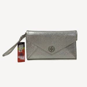 Tory Burch Silver Wristlet
